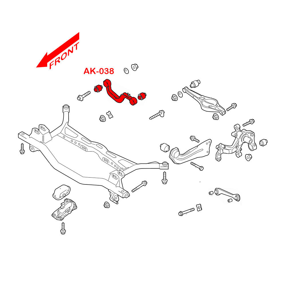 AK-038-F-VW-Eos-Adjustabe-Rear-Camber-Arms-With-Spherical-Bearings