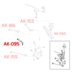 AK-095-B-Lexus-GS350/GS430/GS460-Rear-Toe-Arms-With-Spherical-Bearings