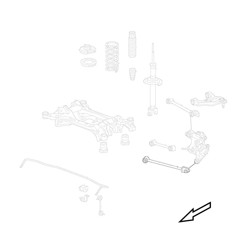 09-14 Acura TSX Rear Traction Arms - Godspeed