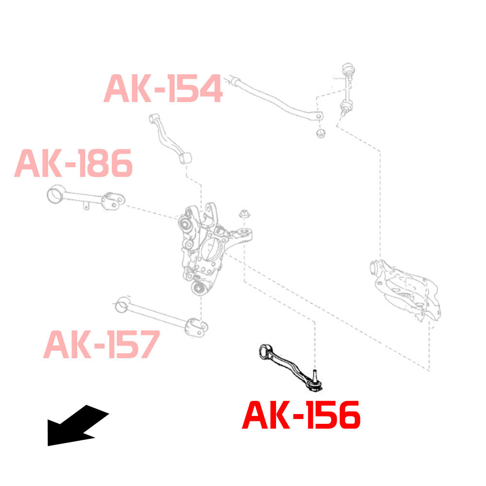 AK-156-A-Lexus-IS250-/-IS350-Adjustable-Rear-Toe-Arms-(RWD)-