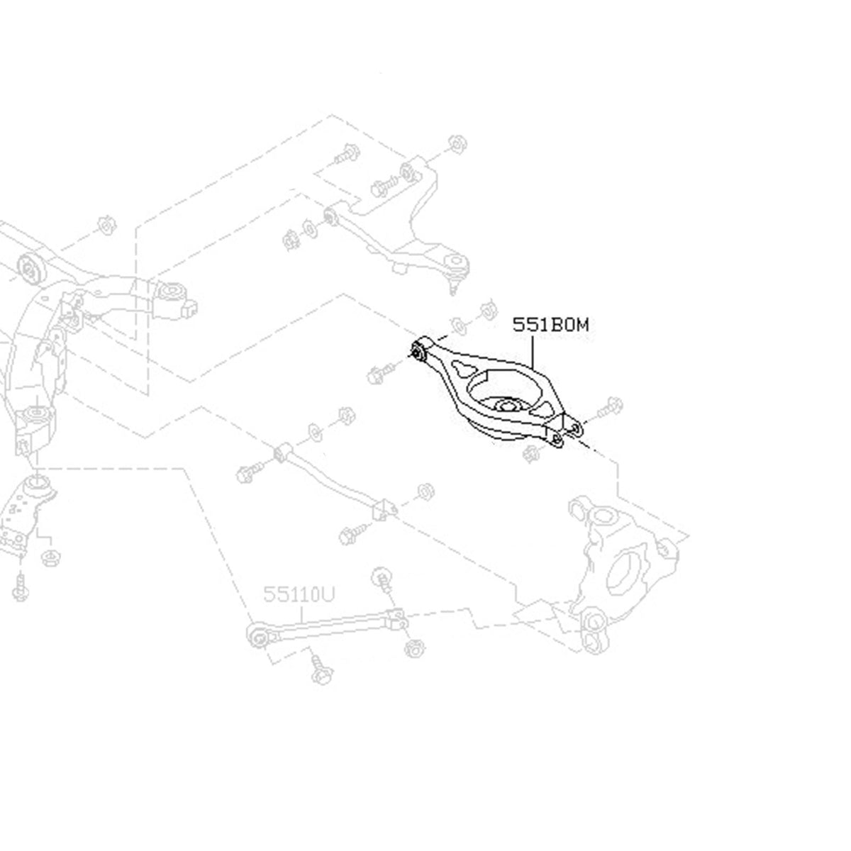 09-UP Nissan 370z Godspeed Rear Adjustable Toe Arms