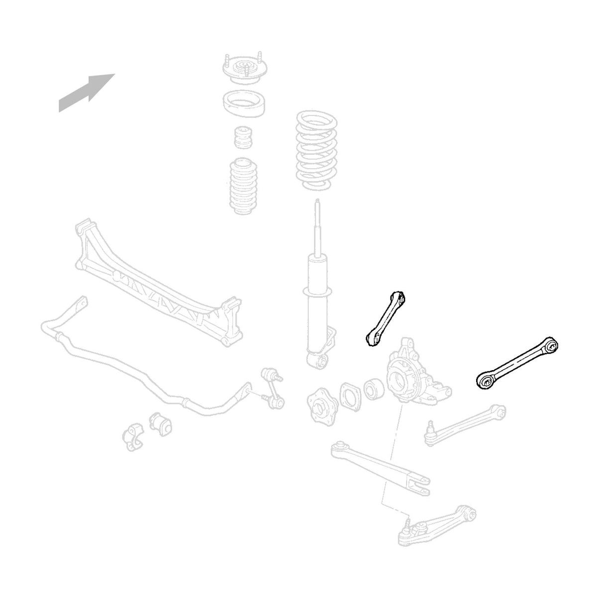 AK-191-B-Porsche-911-Rear-Adjustable-Camber-Arms-With-Spherical-Bearing