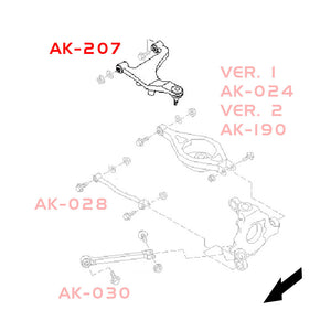 03-08 Infiniti G35 Godspeed Rear Upper Adjustable Camber Arms