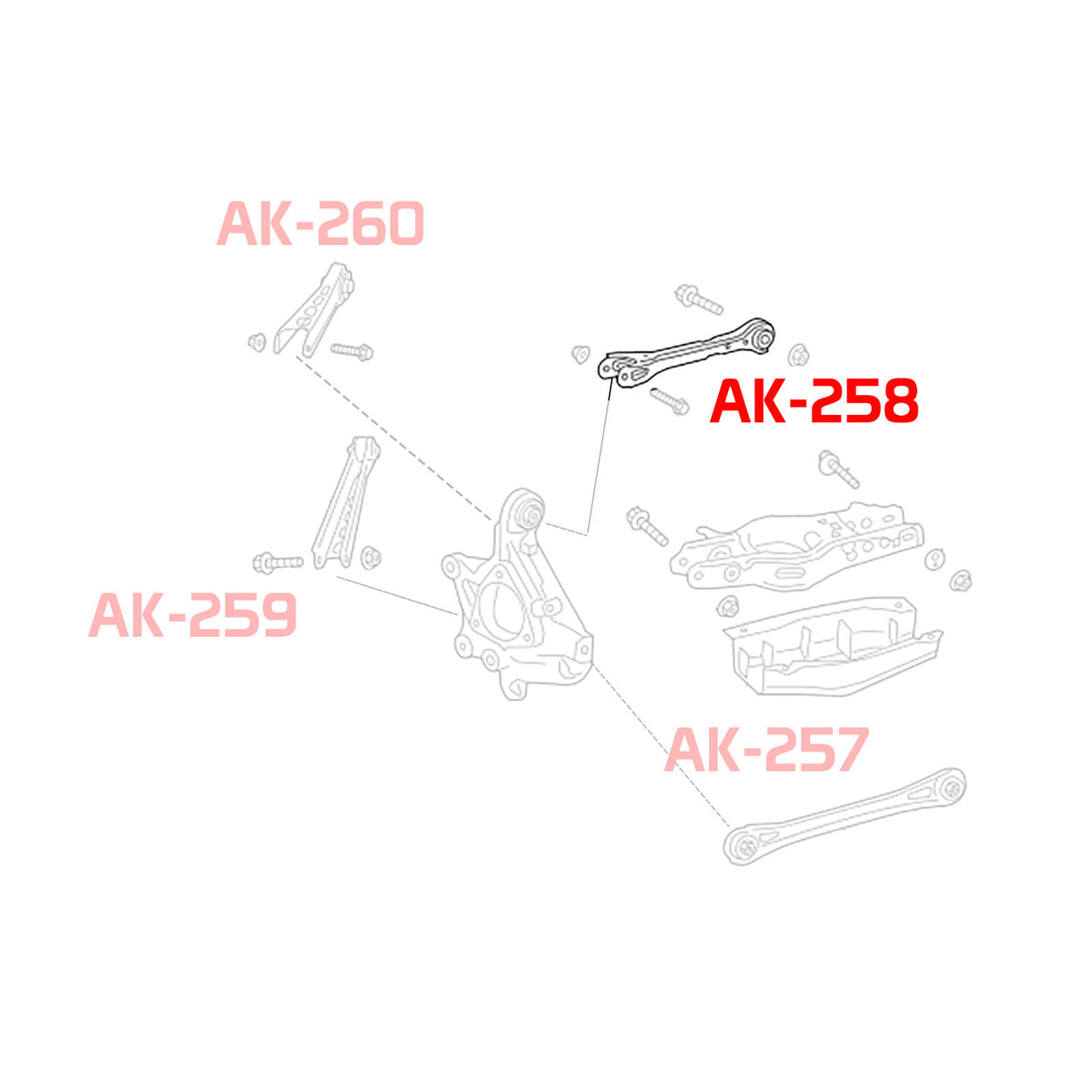 13-19 Cadillac ATS Godspeed Adjustable Rear Camber Arms
