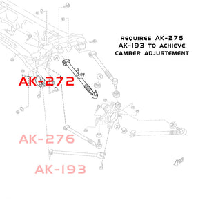 03-11 Mazda RX-8 Godspeed Adjustable Rear Traction Arms