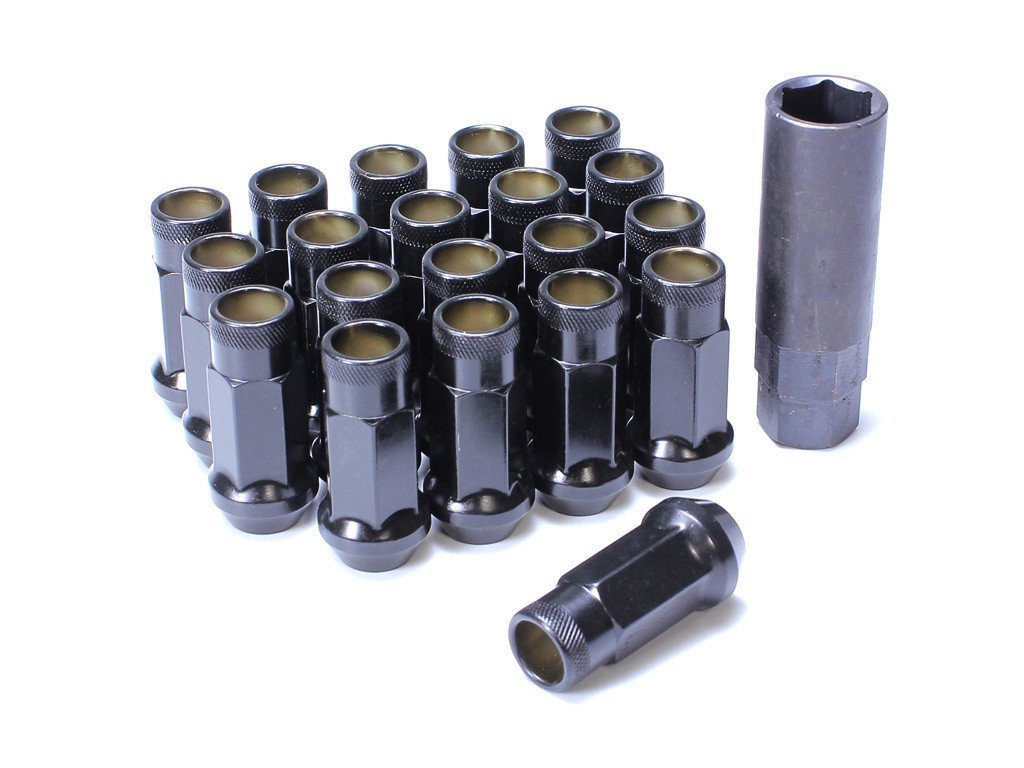 Muteki SR48 Extended Racing Lug Nuts 20pcs - Black
