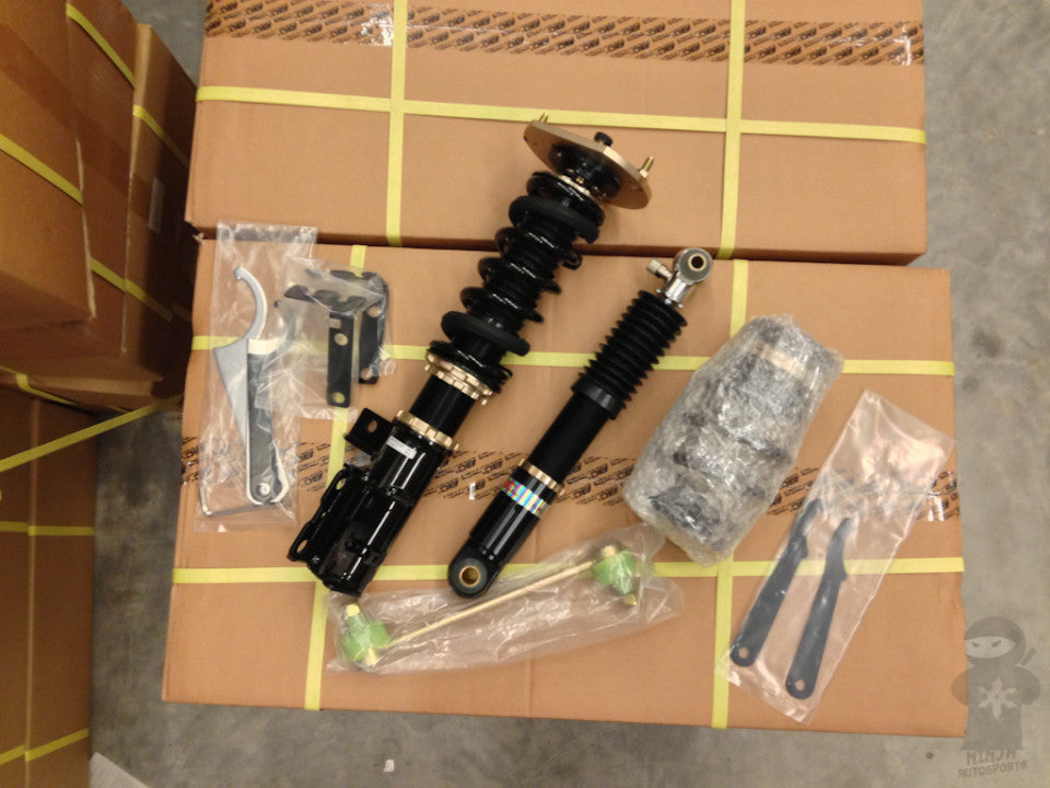 Chevy Cobalt BC coilovers unboxed