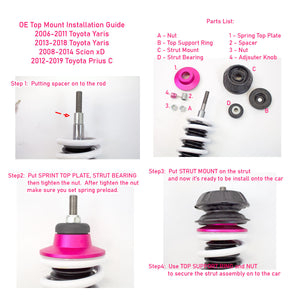 06-11 Toyota Yaris Godspeed Coilovers- MonoSS