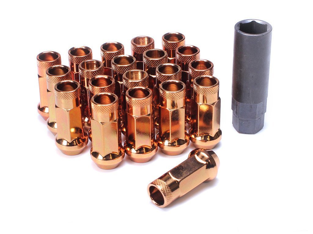 Muteki SR48 Extended Racing Lug Nuts 20pcs - Copper Orange