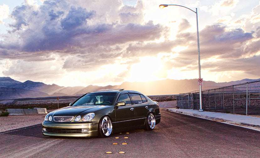 BC coilovers installed on a Lexus GS300