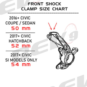 16-21 Honda Civic Si Hyper Street II Coilovers
