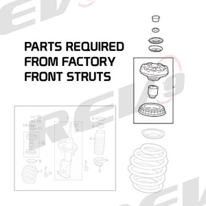 13-15 Chevy Malibu Hyperstreet II Coilovers