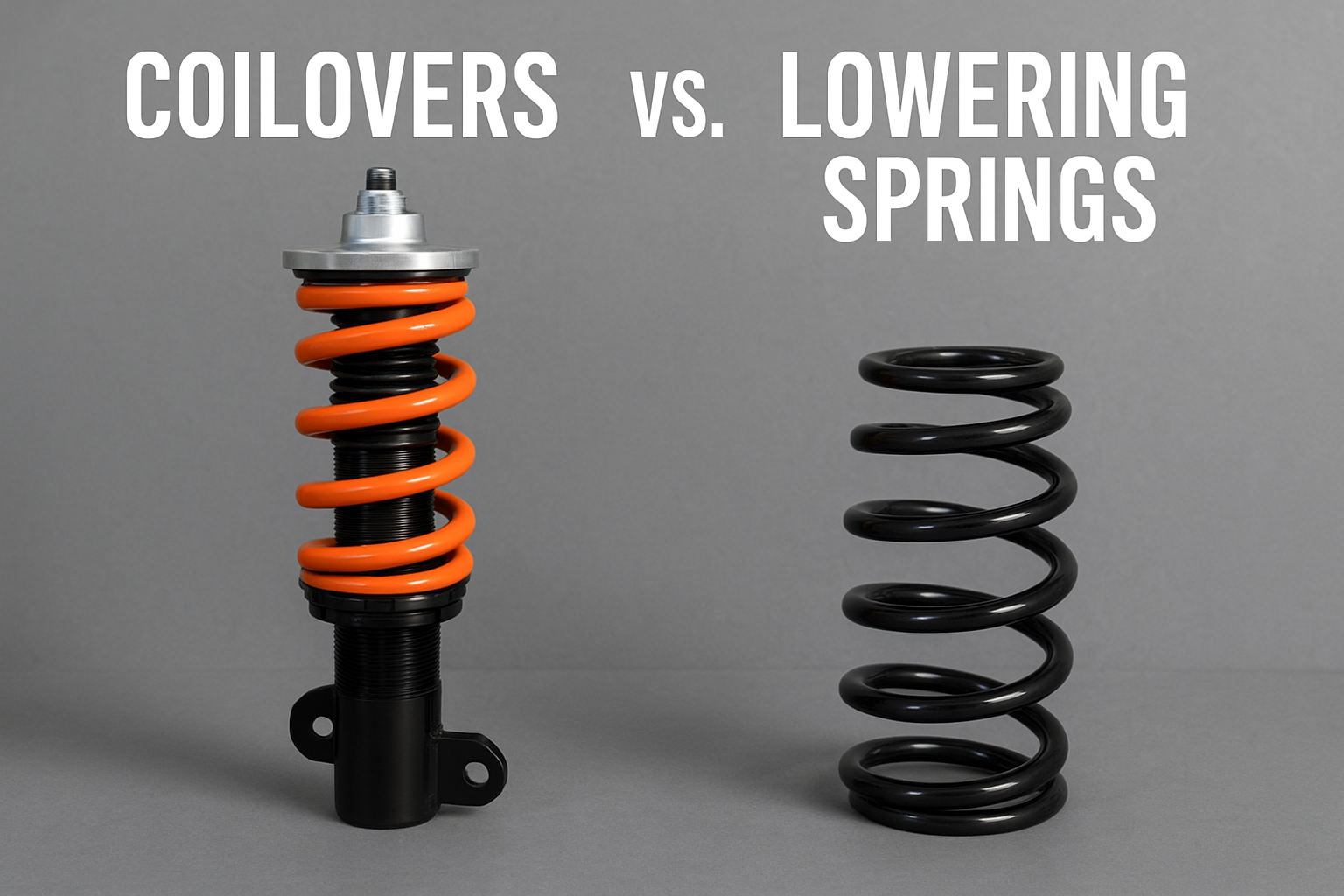 Coilovers vs. Lowering Springs: What’s the Real Difference?
