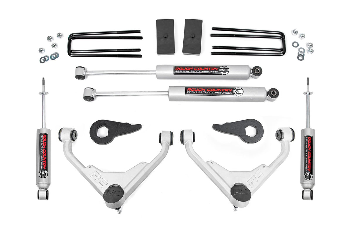 01-10 Chevy/GMC 2500HD/3500HD/Suburban 2500/Yukon XL 2500 3 Inch Lift Kit - Rough Country