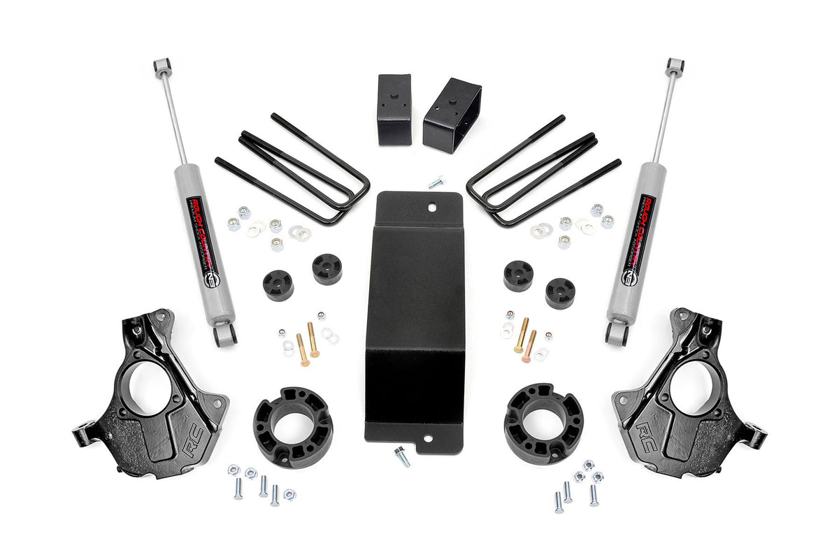 14-18 & Classic Chevy/GMC 1500 3.5 Inch Lift Kit | Alum/Stamp Steel LCA - Rough Country