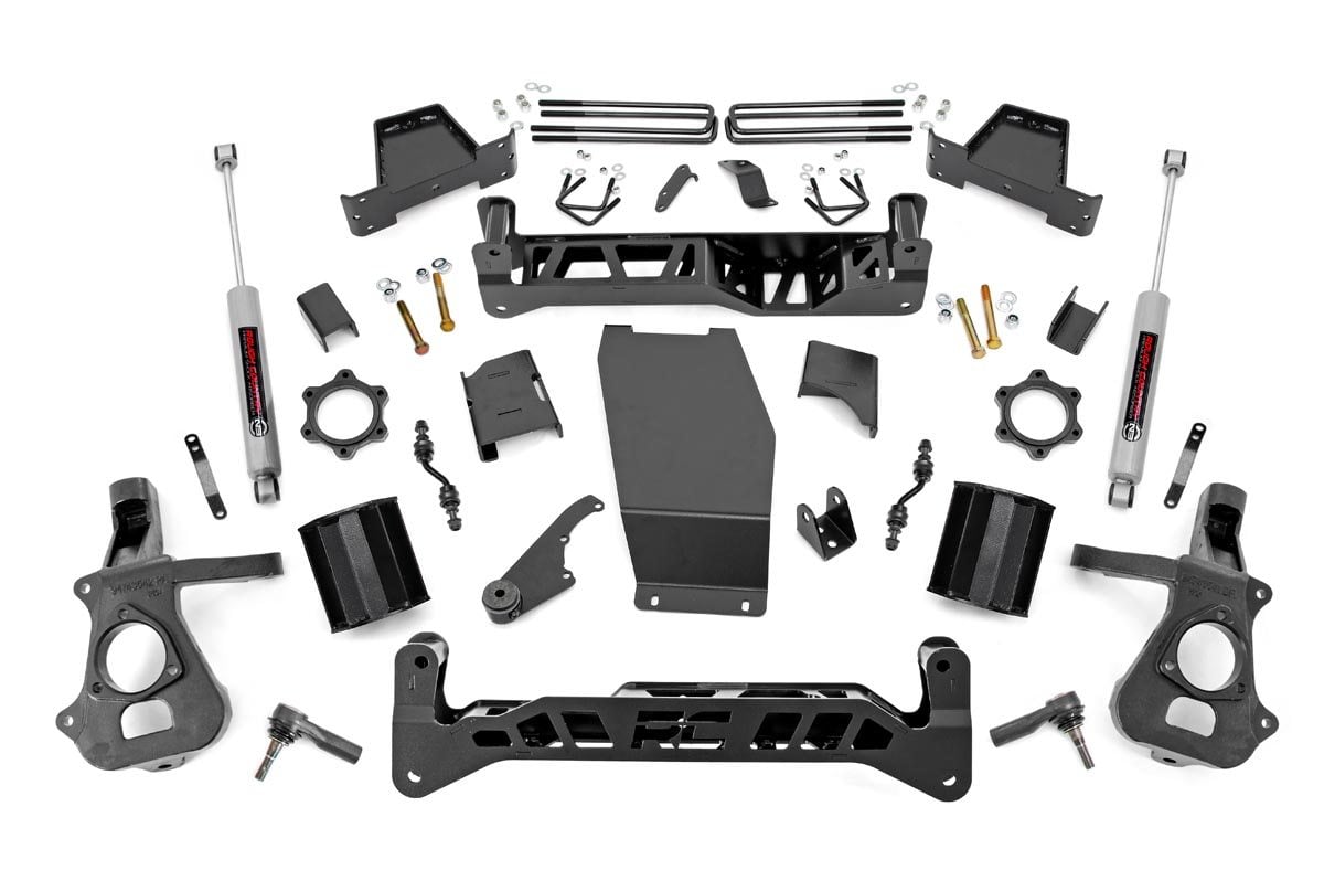 14-18 & Classic Chevy/GMC 1500 4WD 7 Inch Lift Kit - Rough Country