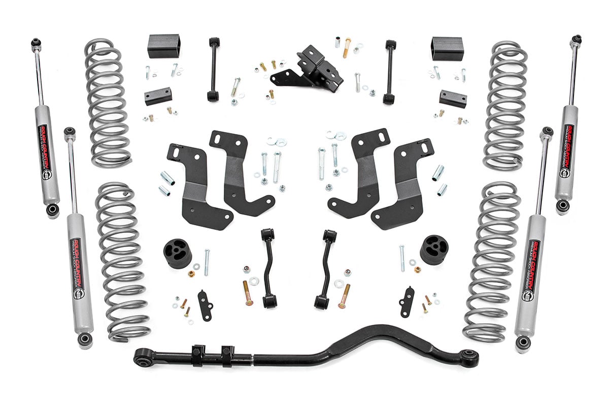 20-23 Jeep Wrangler Unlimited 3.5 Inch Lift Kit | C/A Drop | 4-Door | EcoDiesel - Rough Country