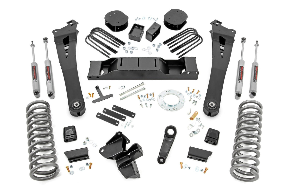 20-24 Ram 3500 4WD 5 Inch Lift Kit | DRW | OE Rear Air - Rough Country