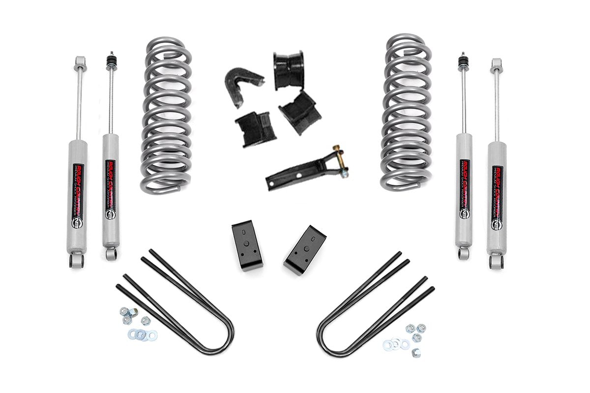 78-79 Ford Bronco 4WD 4 Inch Lift Kit | Rear Blocks - Rough Country