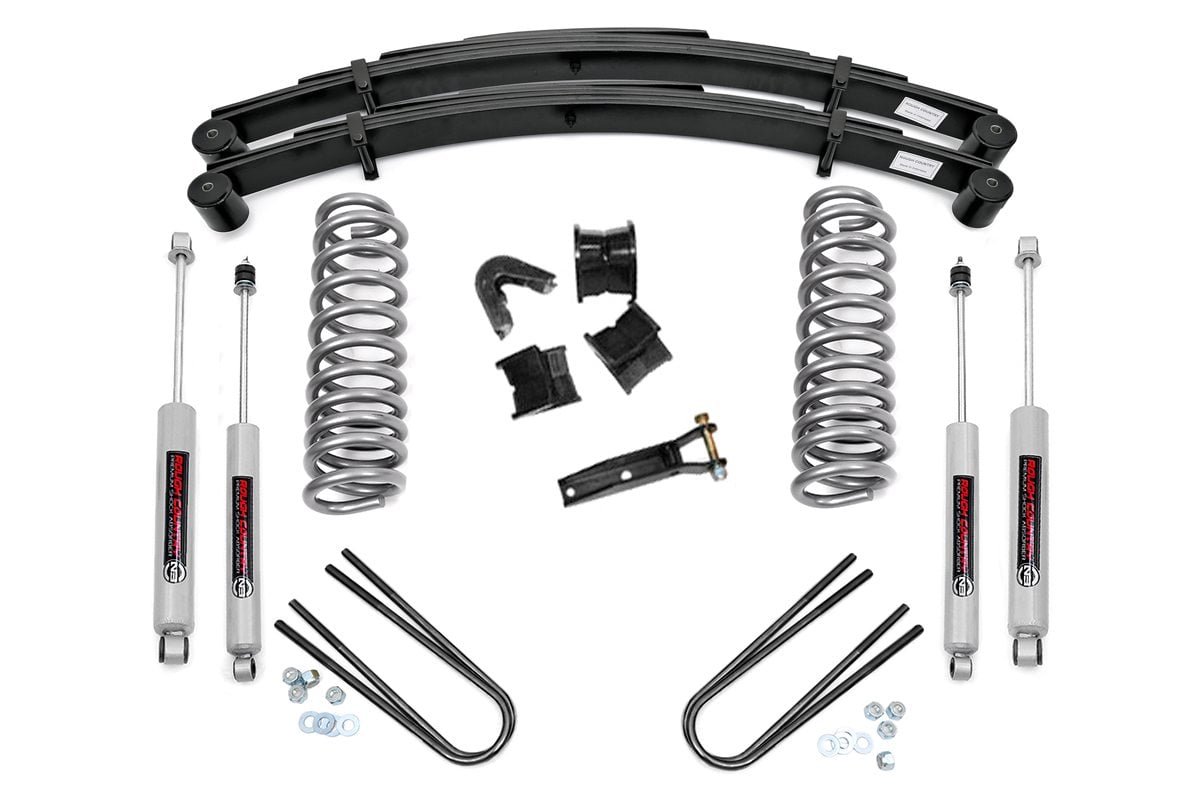 78-79 Ford Bronco 4WD 4 Inch Lift Kit | Rear Springs - Rough Country