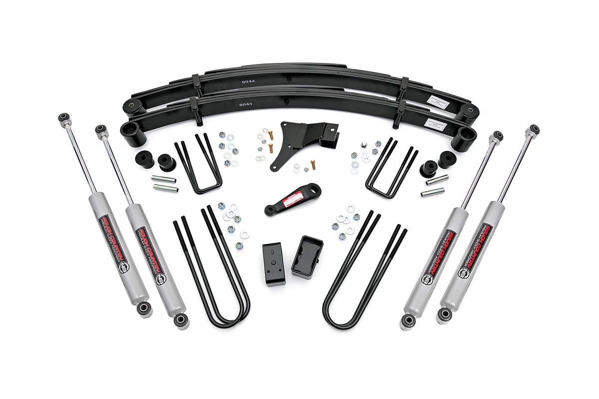 86-97 Ford F-350 4WD 4 Inch Lift Kit - Rough Country