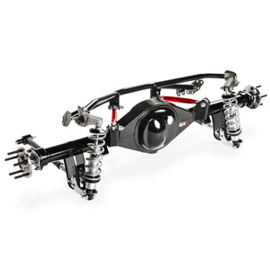 QA1 Four Link and Axle | 1967-1969 Chevrolet Camaro - Double Adjustable, 170 lb/in Spring, Narrowed 9" Housing