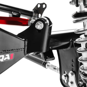 QA1 Four Link and Axle | 1967-1969 Chevrolet Camaro - Double Adjustable, 170 lb/in Spring, OE Width 9" Housing