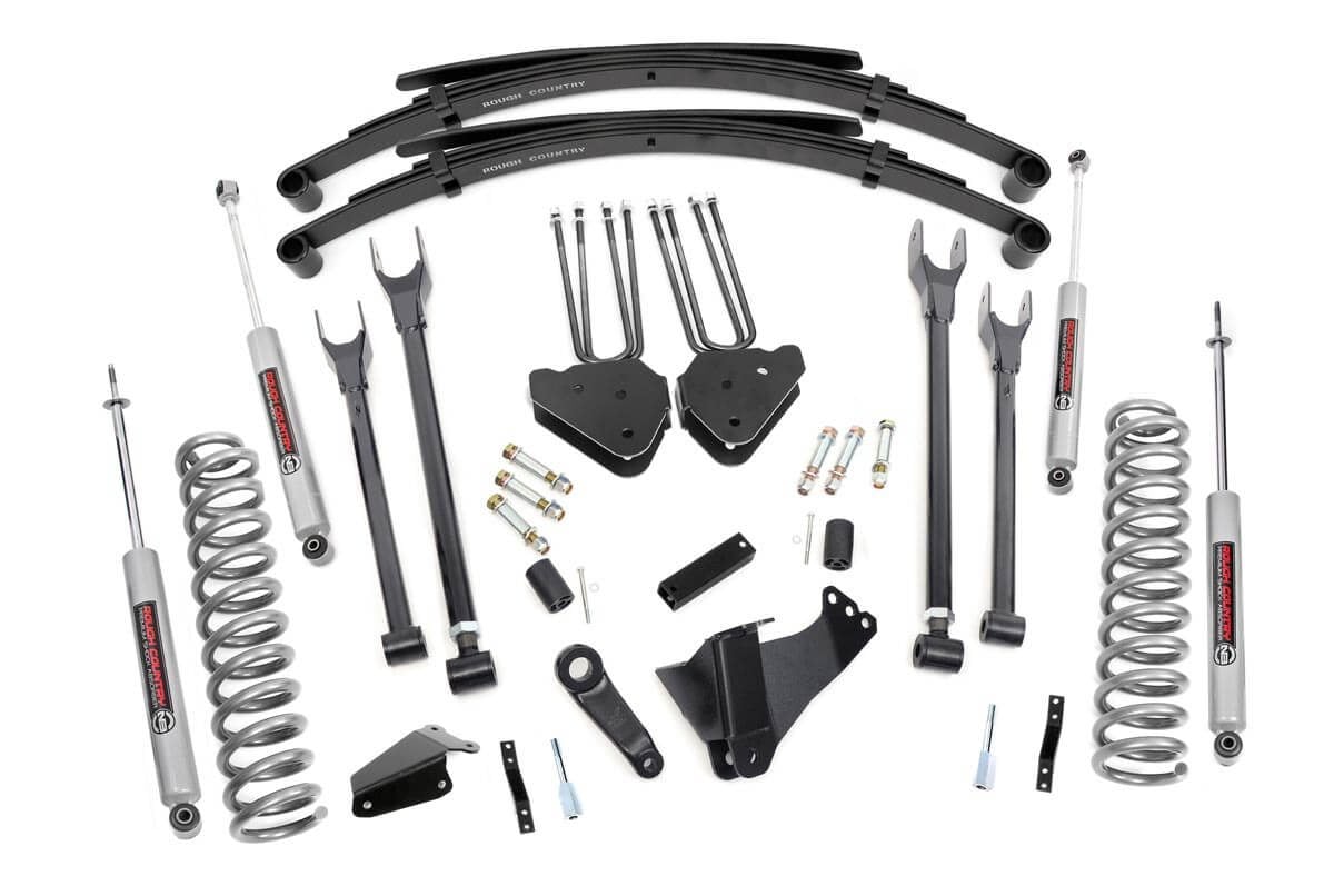 05-07 Ford F-250/F-350 Super Duty 4WD 6 Inch Lift Kit | Rear Springs | 4 Link - Rough Country