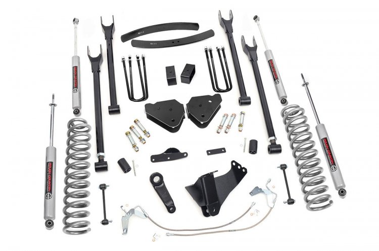 08-10 Ford F-250/F-350 Super Duty 4WD 6 Inch Lift Kit | 4 Link - Rough Country