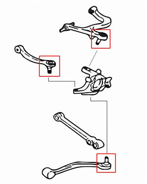 02-07 Mitsubishi Evo Megan Racing Rear Ball Joints