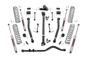 18-23 Jeep Wrangler Unlimited 4WD 3.5 Inch Lift Kit | Adj Lower | FR D/S - Rough Country