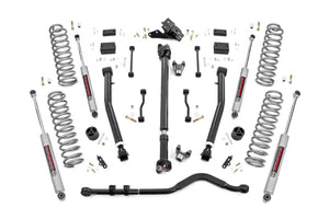 18-23 Jeep Wrangler Unlimited 4WD 3.5 Inch Lift Kit | Adj Lower | FR D/S - Rough Country