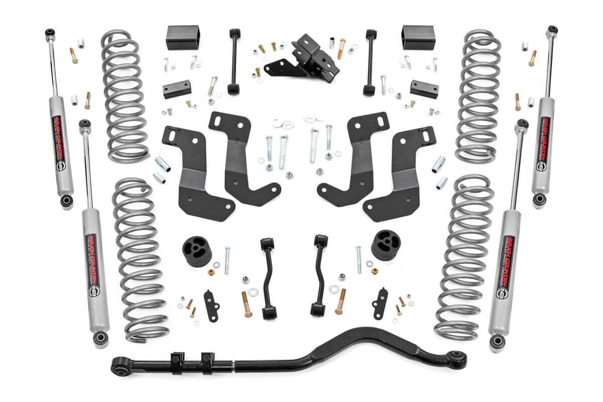 18-23 Jeep Wrangler Unlimited 4WD 3.5 Inch Lift Kit | C/A Drop - Rough Country