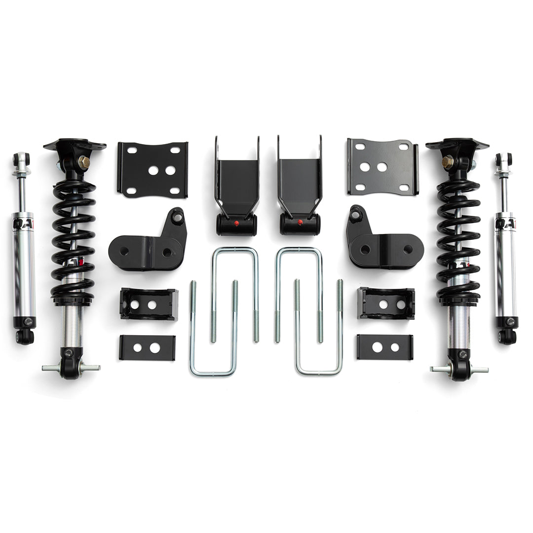 QA1 F-150 Lowering Kit | 2015-2020 Ford F-150 - 3"/4" Drop, Single Adjustable, 2WD