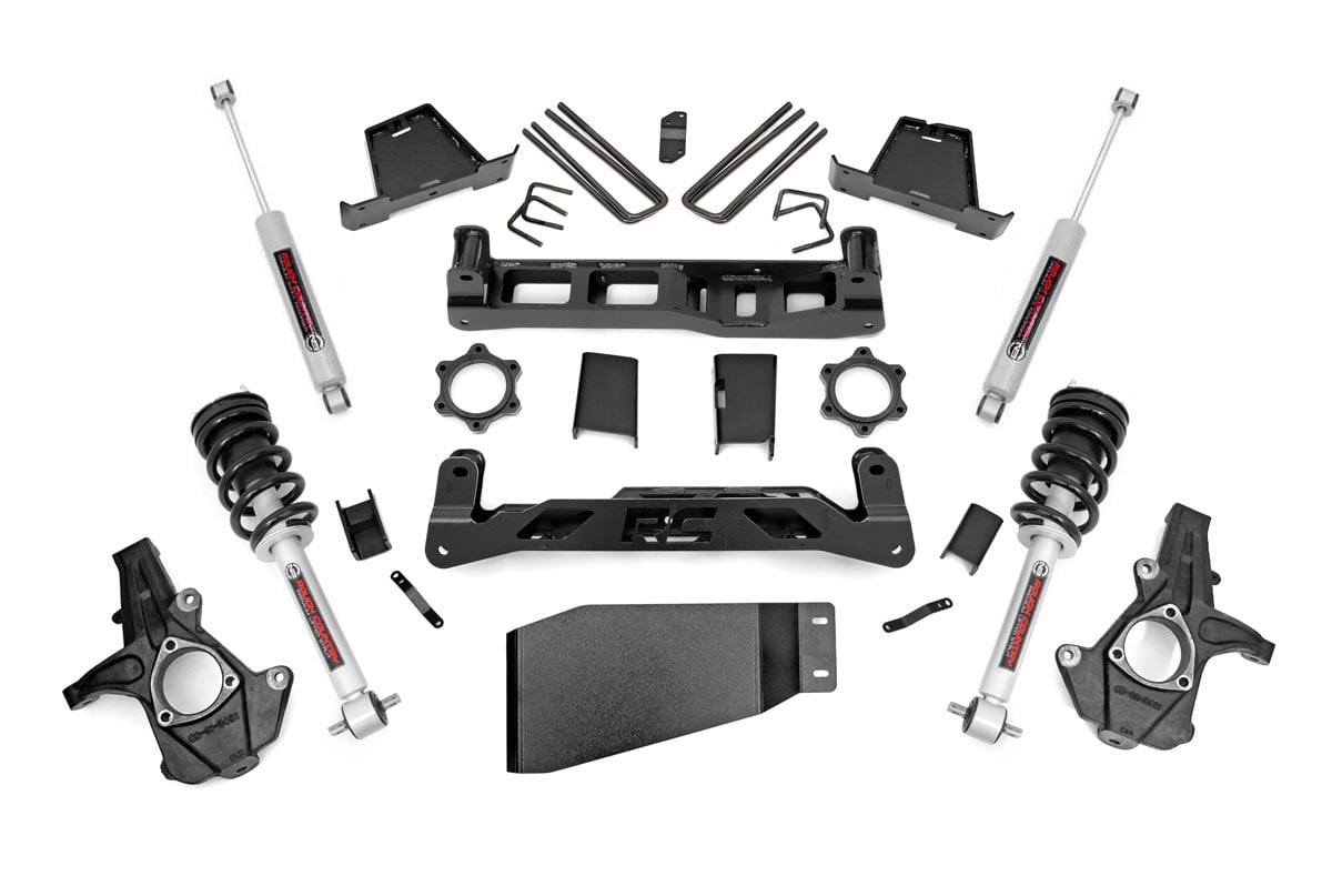 07-13 Chevy Silverado & GMC Sierra 1500 4WD 7.5 Inch Lift Kit - Rough Country