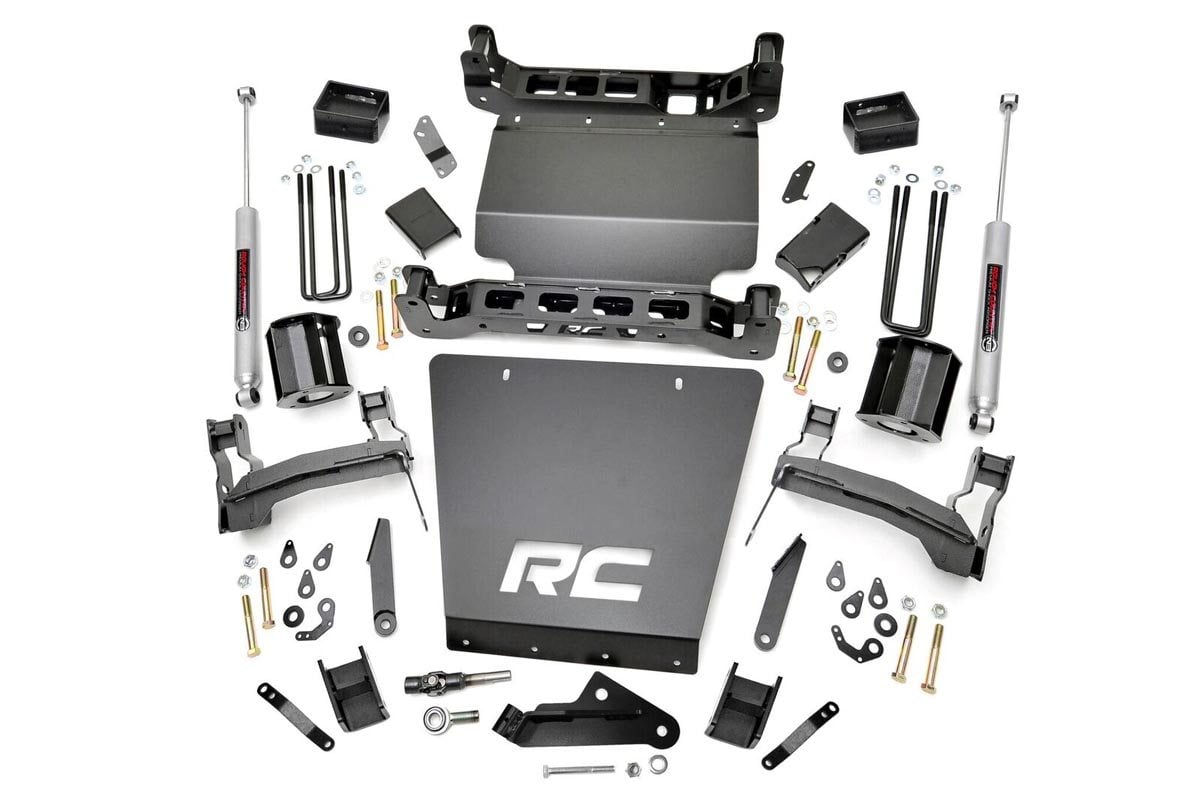 14-18 Chevy Silverado & GMC Sierra 1500 4WD 5 Inch Lift Kit | Bracket - Rough Country