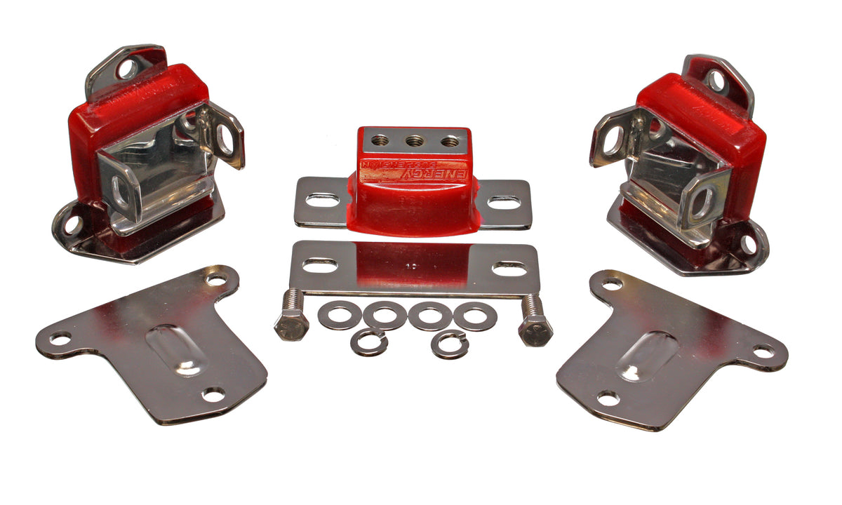 63-82 Chevrolet Models Energy Suspension Chrome Finish Motor And Transmission Mount
