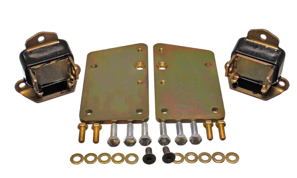 64-81 Chevrolet Models Energy Suspension Incl. PN 3.1117 Tall And Narrow Mount GM LS Series Motor Mount Conversion Kit