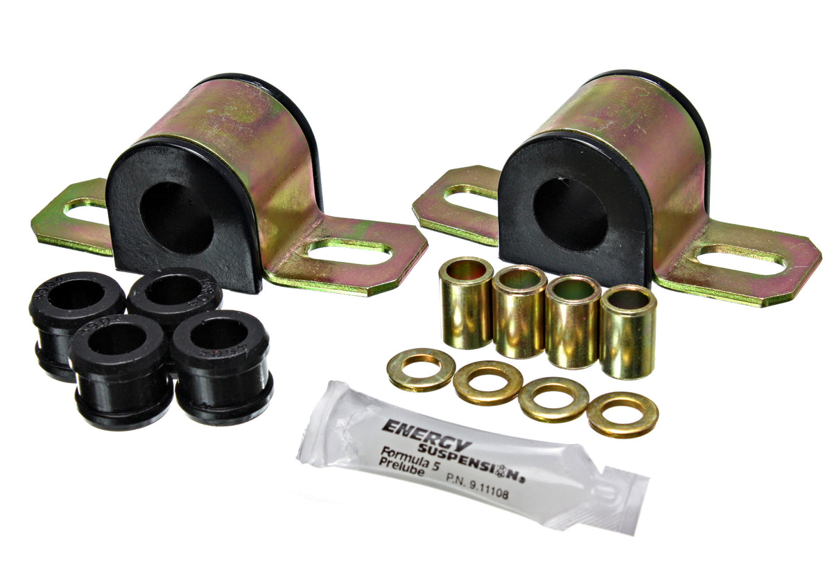 84-96 Chevrolet Corvette Rear Energy Suspension Red; Bar Dia. 19mm; Incl. Sway Bar End Links/New Brackets; Performance Polyurethane Sway Bar Bushing Set