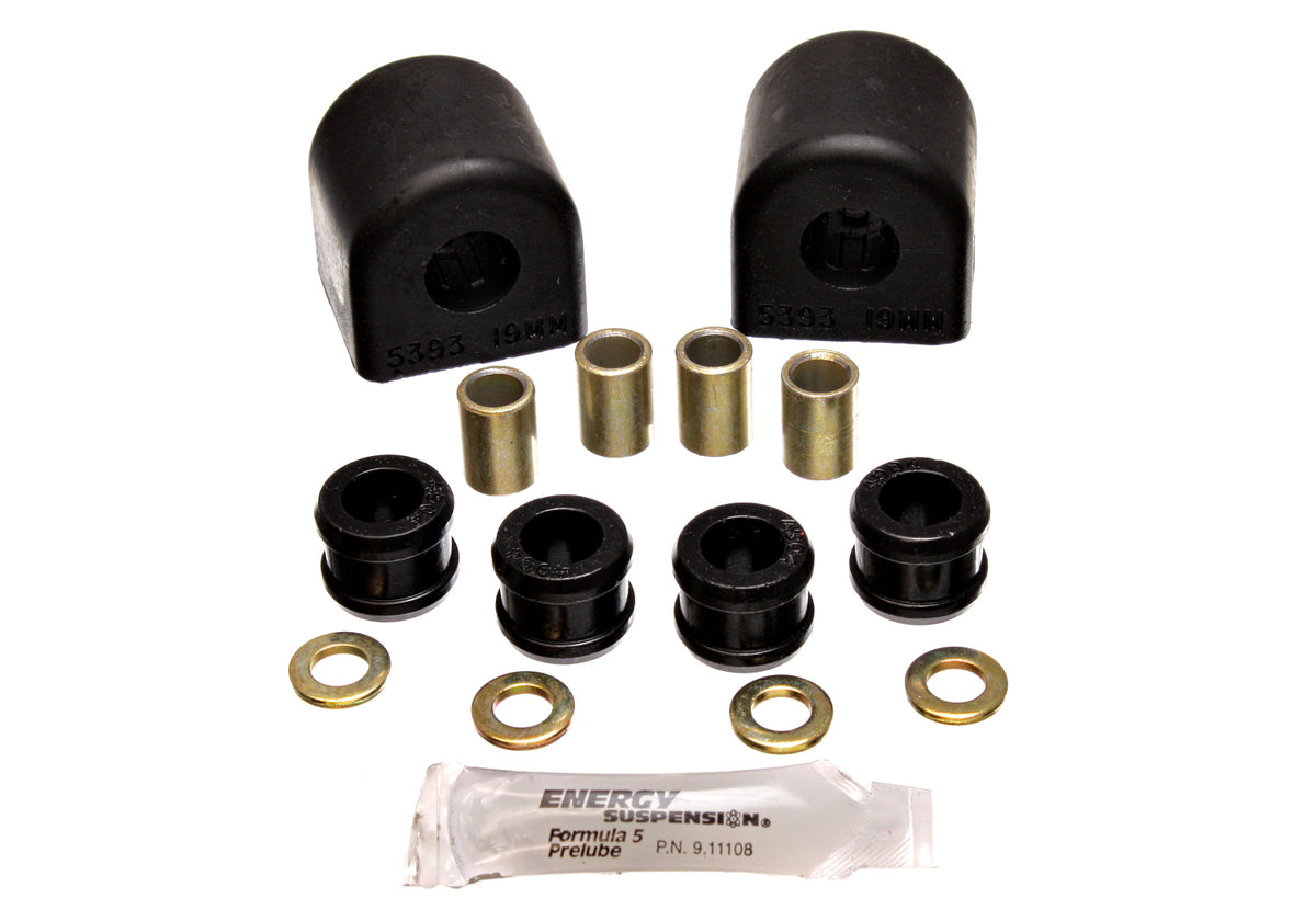 84-96 Chevrolet Corvette Rear Energy Suspension Red; Bar Dia. 19mm; Reuse Original Brackets; Performance Polyurethane Sway Bar Bushing Set
