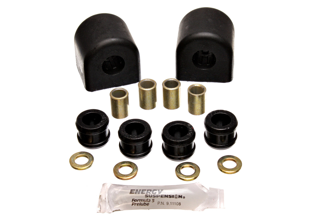 84-96 Chevrolet Corvette Rear Energy Suspension Black; Bar Dia. 26mm; Reuse Original Brackets; Performance Polyurethane Sway Bar Bushing Set