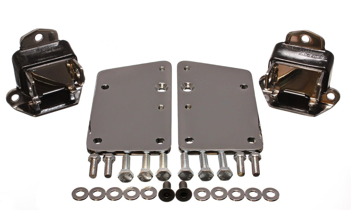 64-81 Chevrolet Models Energy Suspension Incl. PN 3.1118 Tall And Narrow Mount GM LS Series Motor Mount Conversion Kit