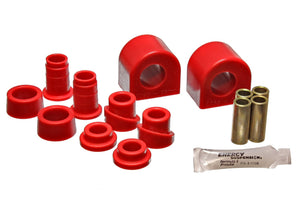 84-96 Chevrolet Corvette Front Energy Suspension Red; Incl. End Link Bushings; Bar Dia. 26mm; Performance Polyurethane Sway Bar Bushing Set