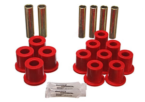 61-96 Ford Bronco/F-150/F-250/F-350 Rear Energy Suspension w / Common Frame Shackle Bushings Leaf Spring Bushing Set