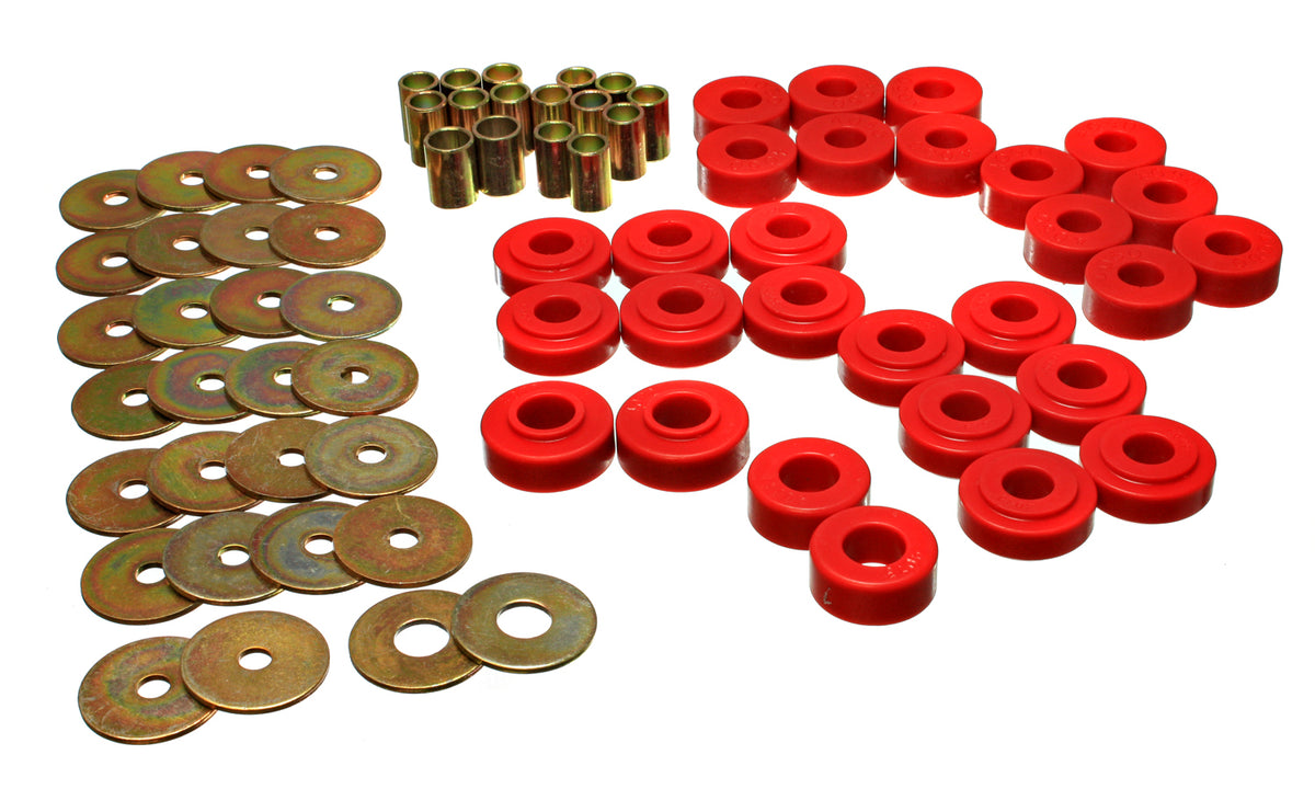 61-96 Ford Bronco/F-100/F-150/F-250 Rear Energy Suspension Frame Shackle Bushings Leaf Spring Bushing Set