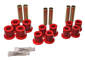61-96 Ford Bronco/F-150/F-250/F-350 Rear Energy Suspension Complete Spring And Shackle Set / w / Molded-In Frame Shackle Bushings Leaf Spring Bushing Set
