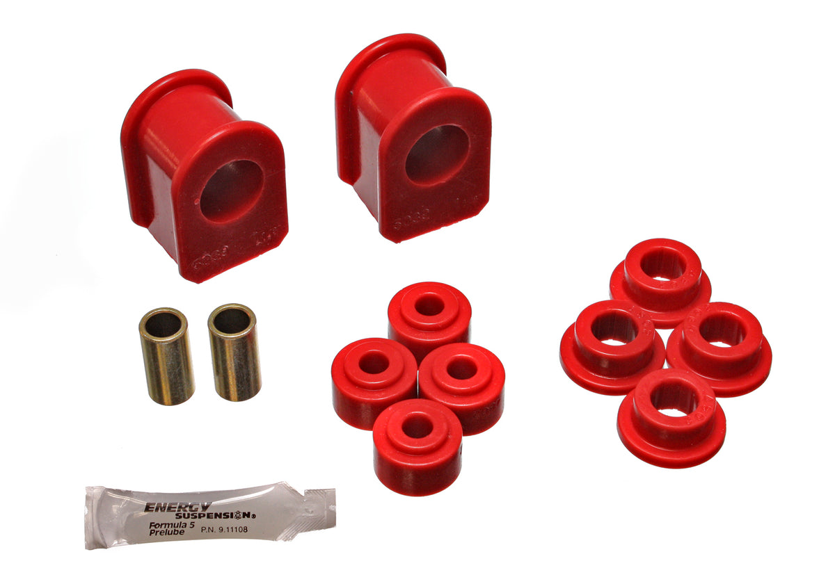 60-97 Ford Models Energy Suspension 1 in. 2.5 in. Bushing Height 4 Bushings/2 Sleeves/4 Grommets Sway Bar Bushing Set