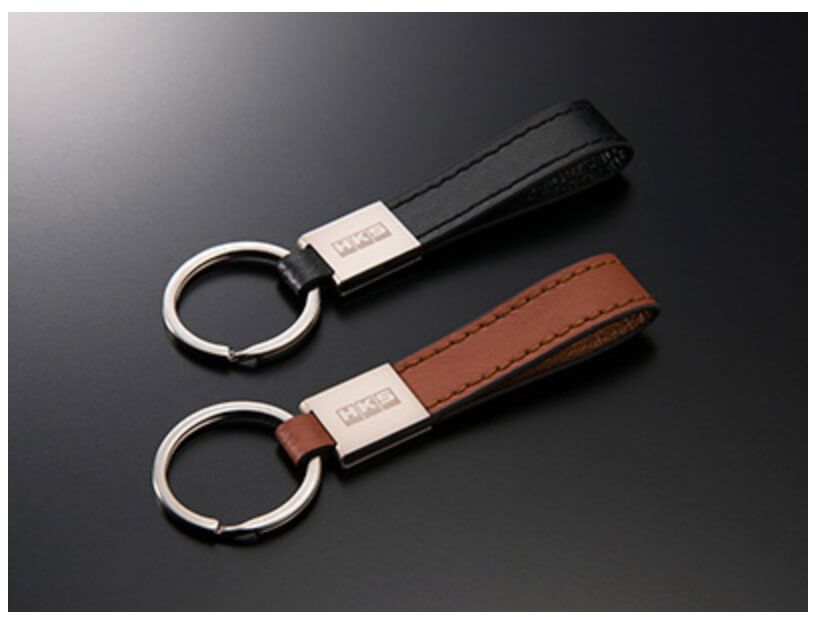 HKS Leather Keychain (black)