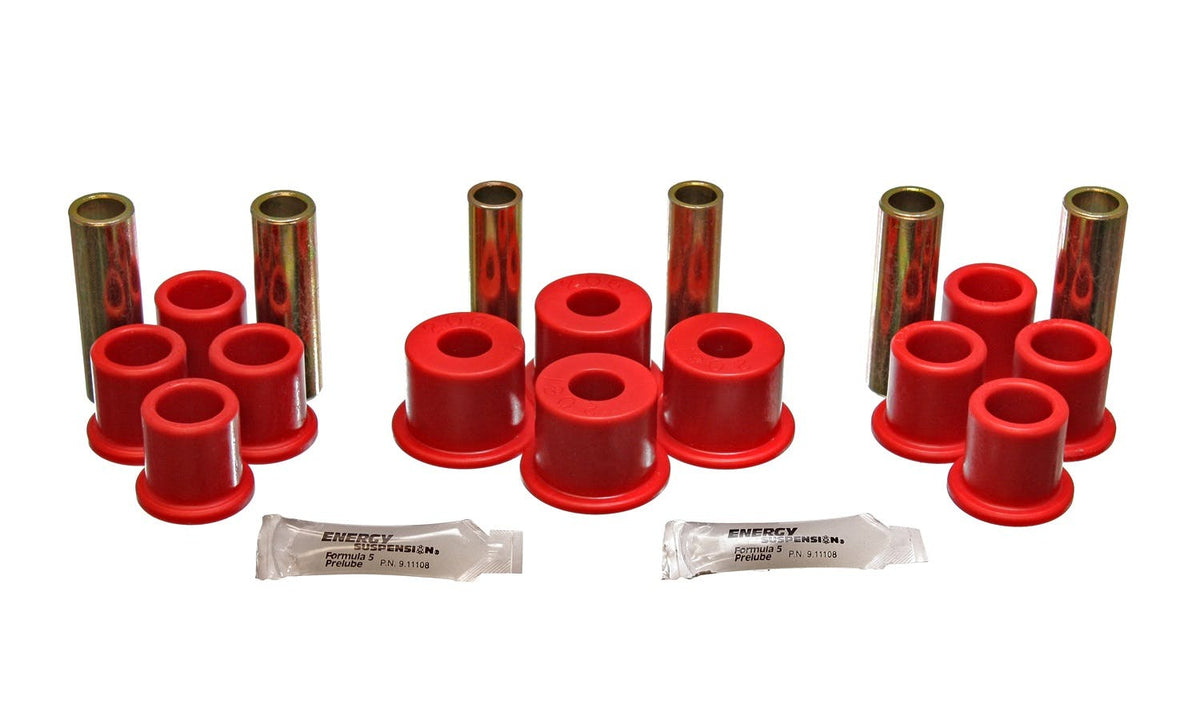 75-96 Ford Bronco II/F-100/F-150/Ranger Rear Energy Suspension Complete Spring And Shackle Set Leaf Spring Bushing Set