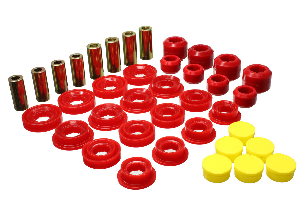 03-09 Dodge Ram 1500/Ram 2500/Ram 3500 4WD Front Energy Suspension w / Pressed In Outer Shells Control Arm Bushing Set